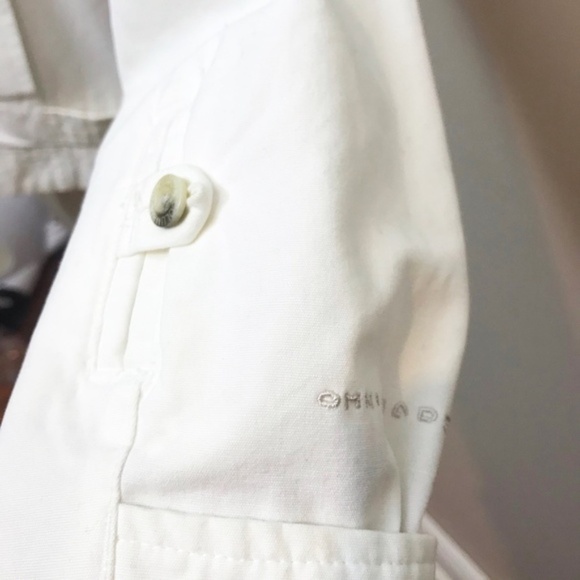 Canvas white columbia zip front jacket 🤍 - Picture 8 of 13